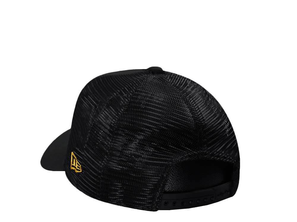 New Era Florida Panthers Black Prime Edition 9Forty A Frame Trucker Snapback Cap