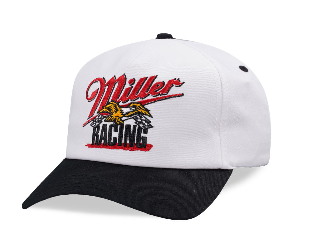 American Needle Miller High Life Roscoe White Snapback Cap