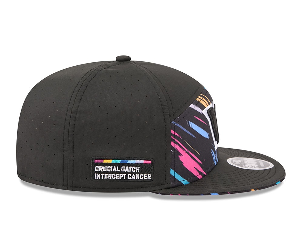 New Era Washington Commanders Crucial Catch 2026 Black Edition 9Fifty Split Panel Snapback Cap