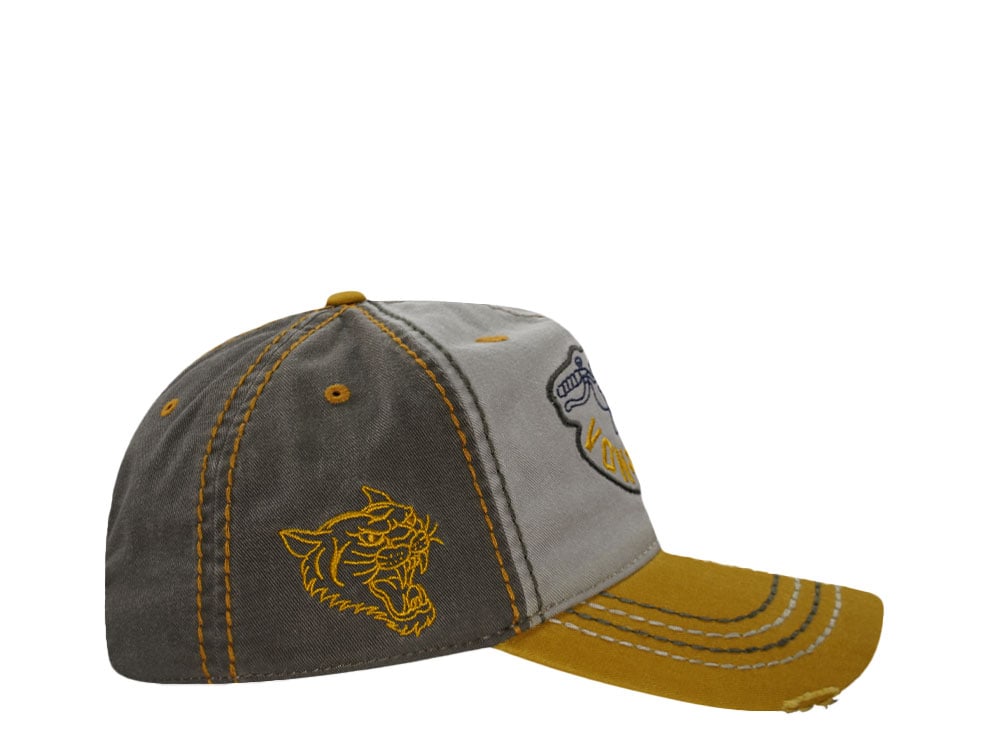 Von Dutch Distressed Retro Gray Two Tone Edition Strapback Cap