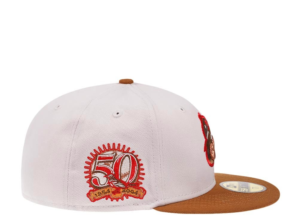 New Era Baltimore Orioles 50th Anniversary Stone Copper Prime Edition 59Fifty Fitted Cap