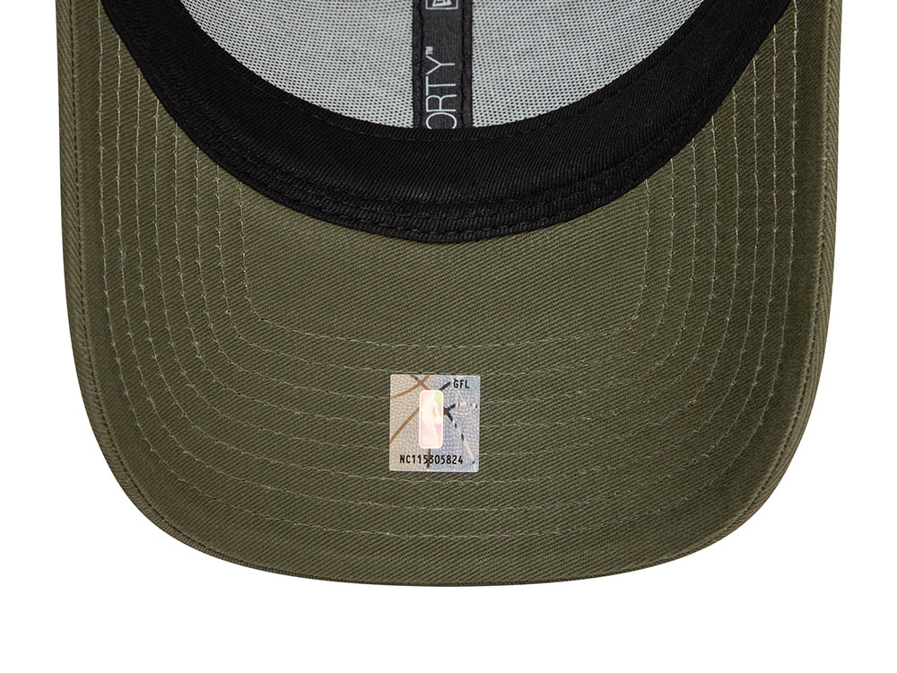 New Era Los Angeles Lakers Team Outline Olive 9Forty Strapback Cap