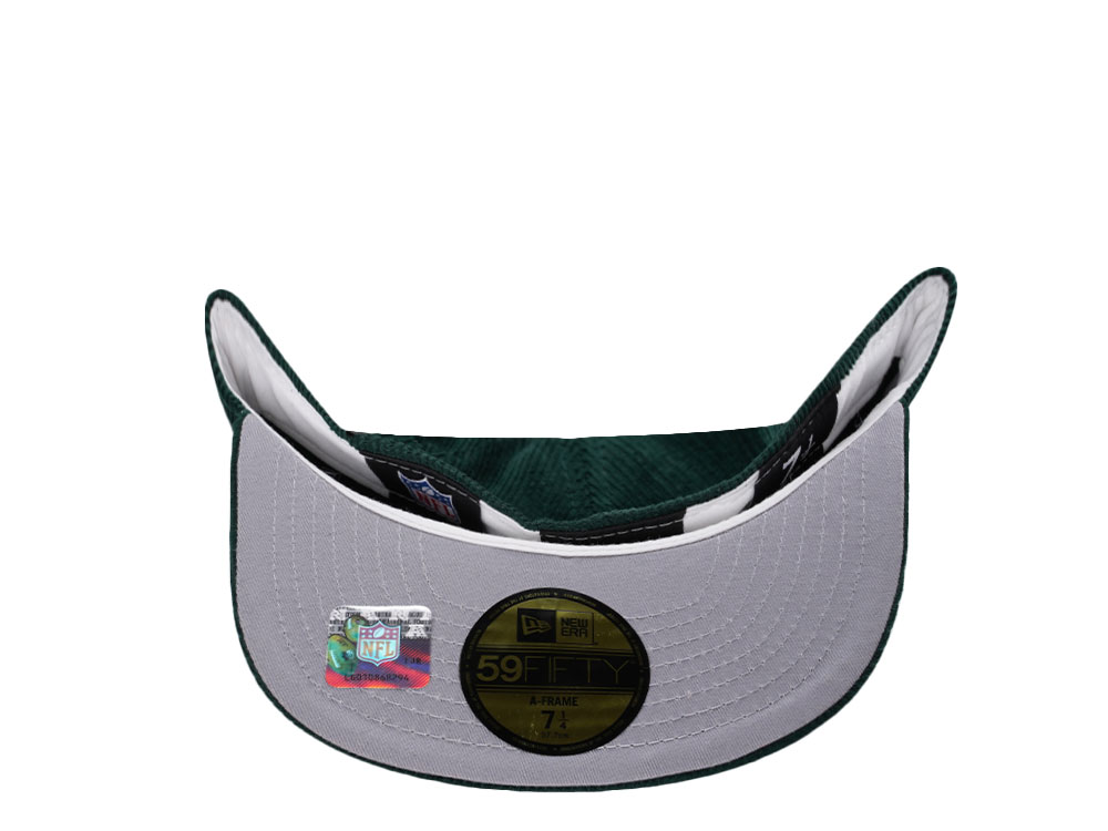 New Era Philadelphia Eagles Go Birds Corduroy Throwback Edition 59Fifty A Frame Fitted Cap