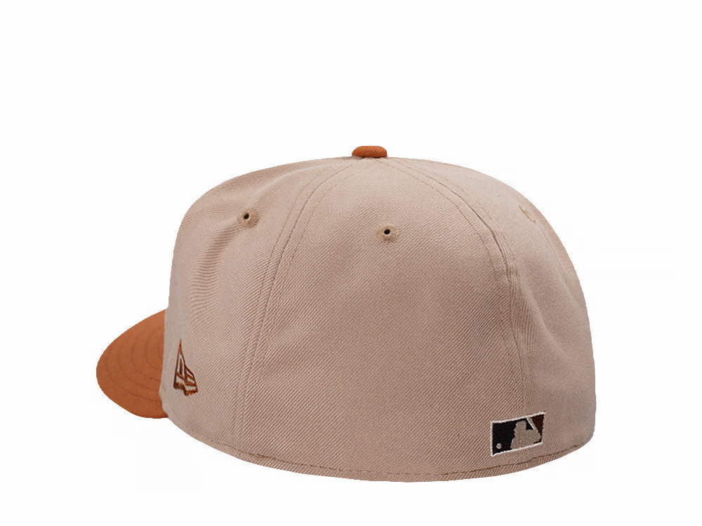 New Era New York Yankees Subway Series Pumpkin Spice Edition Pre Curved 59Fifty Fitted Cap