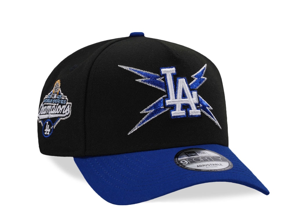 New Era Los Angeles Dodgers World Series Champions 2025 Black Two Tone Edition 9Forty A Frame Snapback Cap