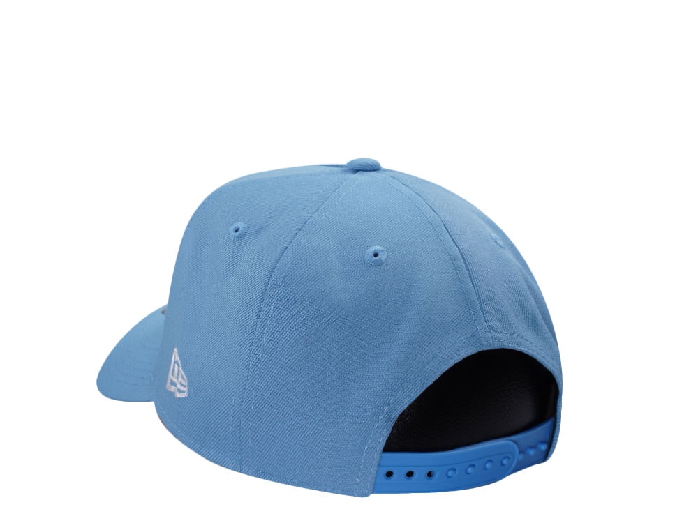 New Era New York Yankees World Series 1999 Cupid Sky Blue Edition 9Forty A Frame Snapback Cap