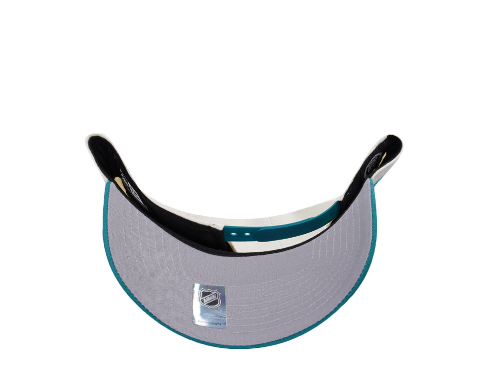 New Era Anaheim Ducks 10th Anniversary Chrome Aqua Two Tone Edition 9Forty A Frame Snapback Cap
