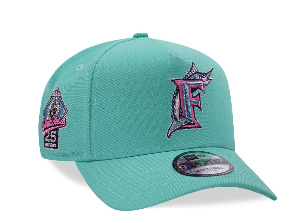 New Era Florida Marlins World Series 1997 Candy Mint Prime Edition 9Forty A Frame Snapback Cap