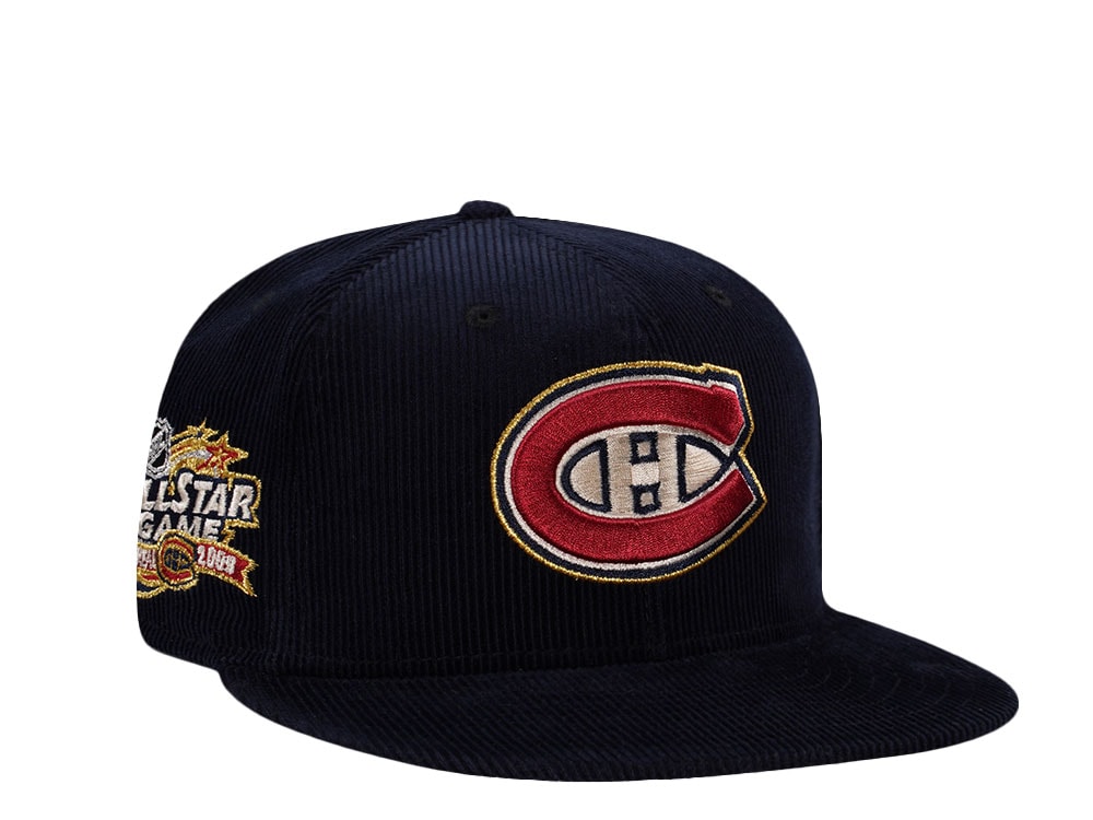 New Era Montreal Canadiens All Star Game 2009 Navy Corduroy Prime Edition 59Fifty Fitted Cap