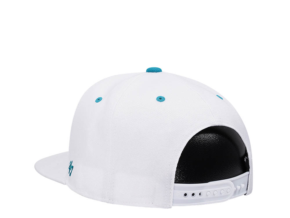 47Brand Anaheim Ducks White Crosstown Script Captain MVP Snapback Cap