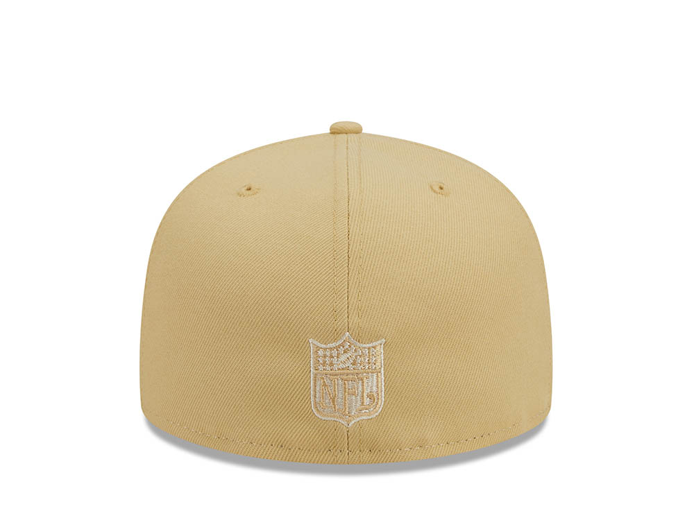 New Era Philadelphia Eagles Pro Bowl Honolulu 1987 Raffia Front Vegas Gold Edition 59Fifty Fitted Cap