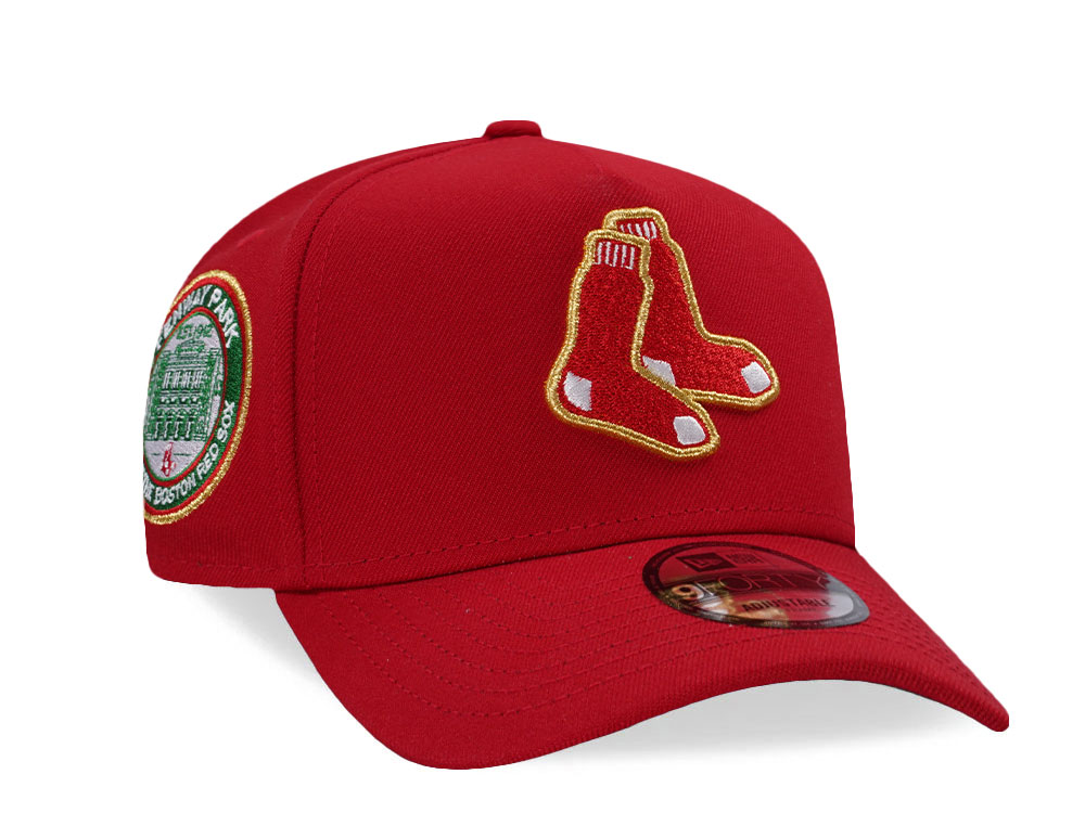 New Era Boston Red Sox Fenway Park Red Prime Edition 9Forty A Frame Snapback Cap