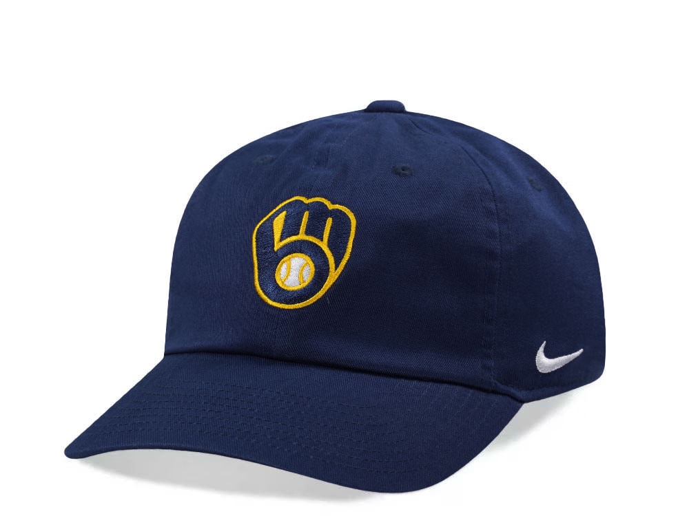 Nike Milwaukee Brewers Club Navy Edition Strapback Cap