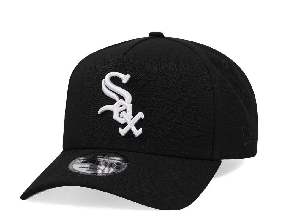 New Era Chicago White Sox Black Classic Edition 9Forty A Frame Snapback Cap