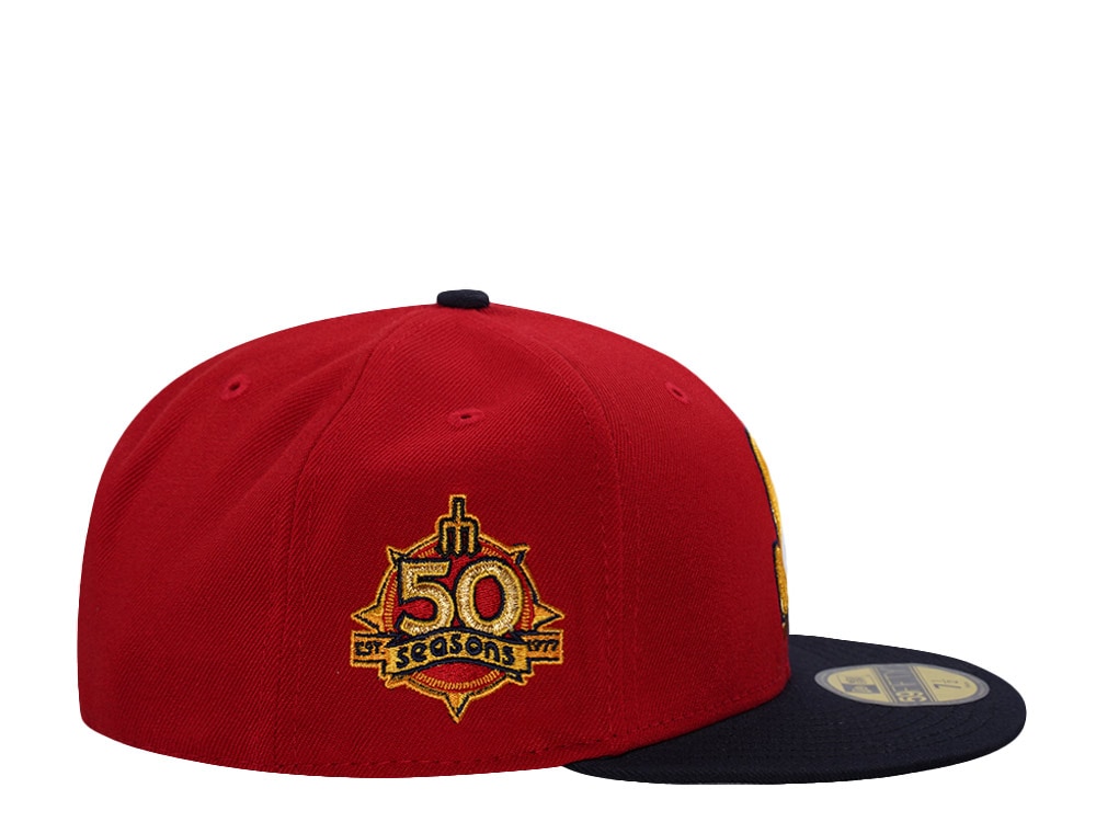 New Era Seattle Mariners 50th Anniversary Scarlet Two Tone Edition 59Fifty Fitted Cap