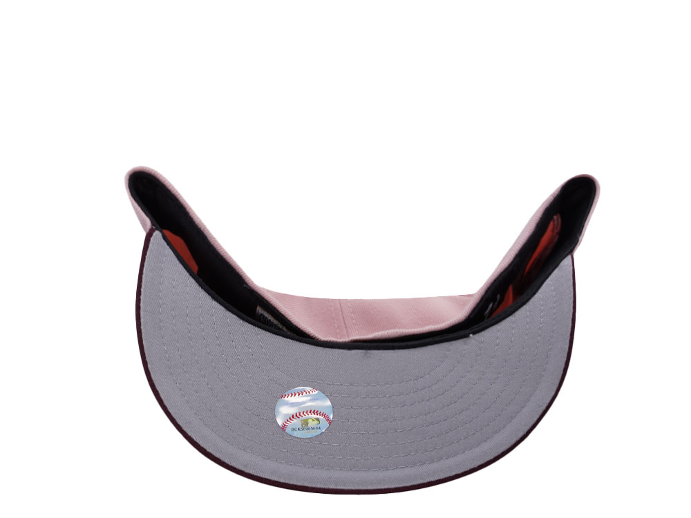 New Era Anaheim Angels 60th Anniversary Pinkrouge Two Tone Edition 59Fifty Fitted Cap