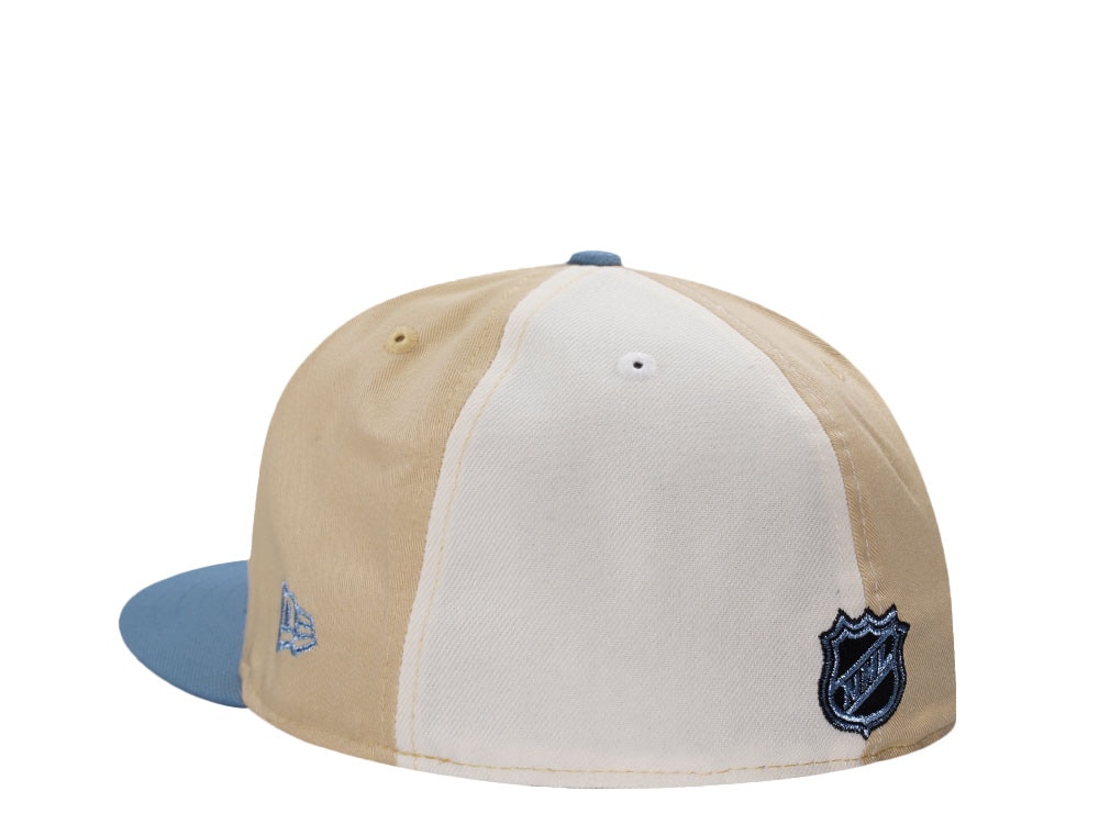 New Era San Jose Sharks 20th Anniversary Pinwheel Beige Two Tone Edition 59Fifty Fitted Cap