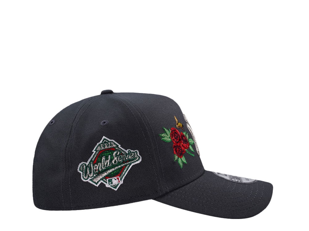 New Era New York Yankees World Series 1996 Dark Graphite Rose Edition 9Forty A Frame Snapback Cap