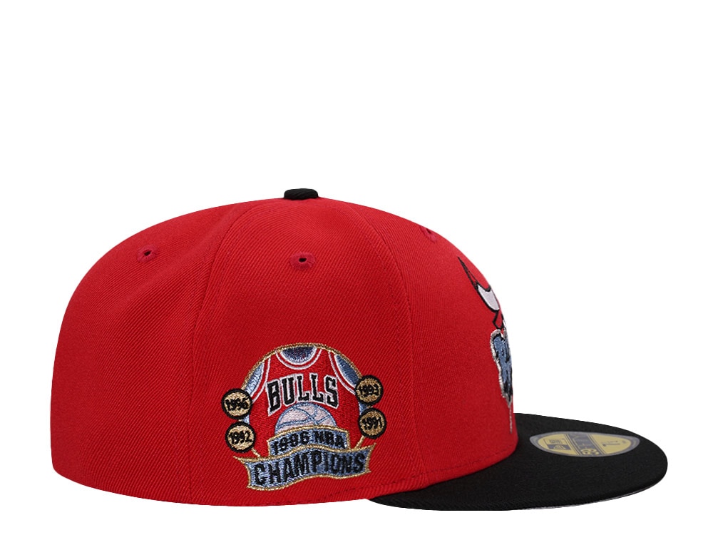 New Era Chicago Bulls Champions 1996 Red Two Tone Edition 59Fifty Fitted Cap