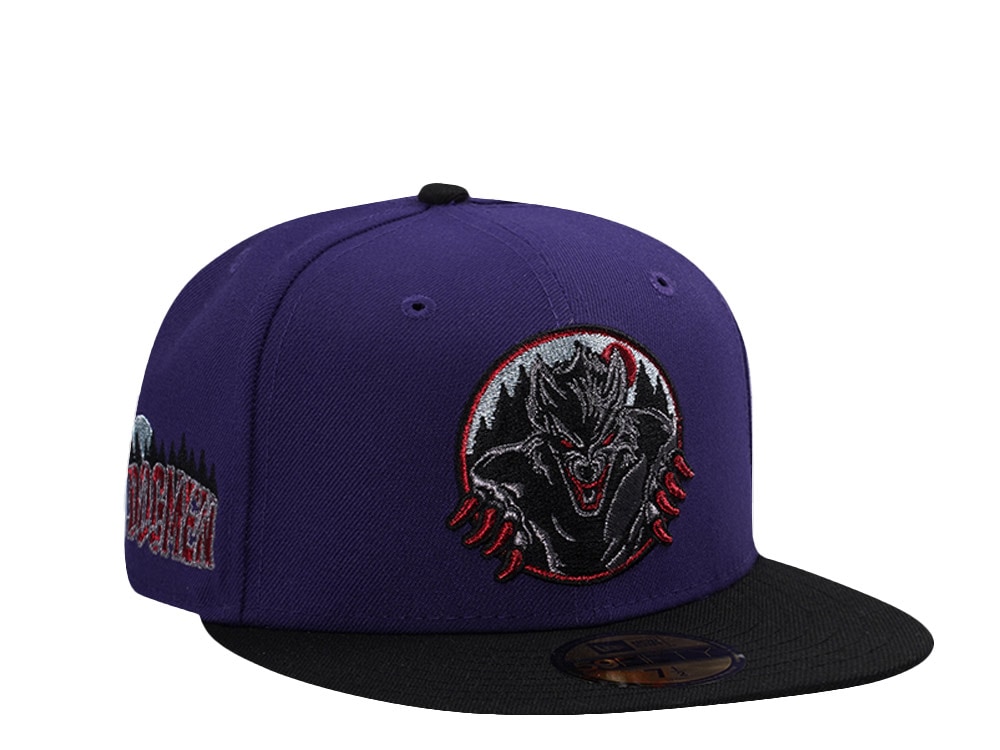New Era Great Lakes Loons Dogmen Purple Two Tone Edition 59Fifty Fitted Cap