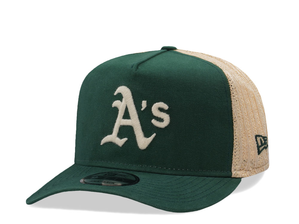 New Era Oakland Athletics Grained Green Edition 9Fifty Trucker A