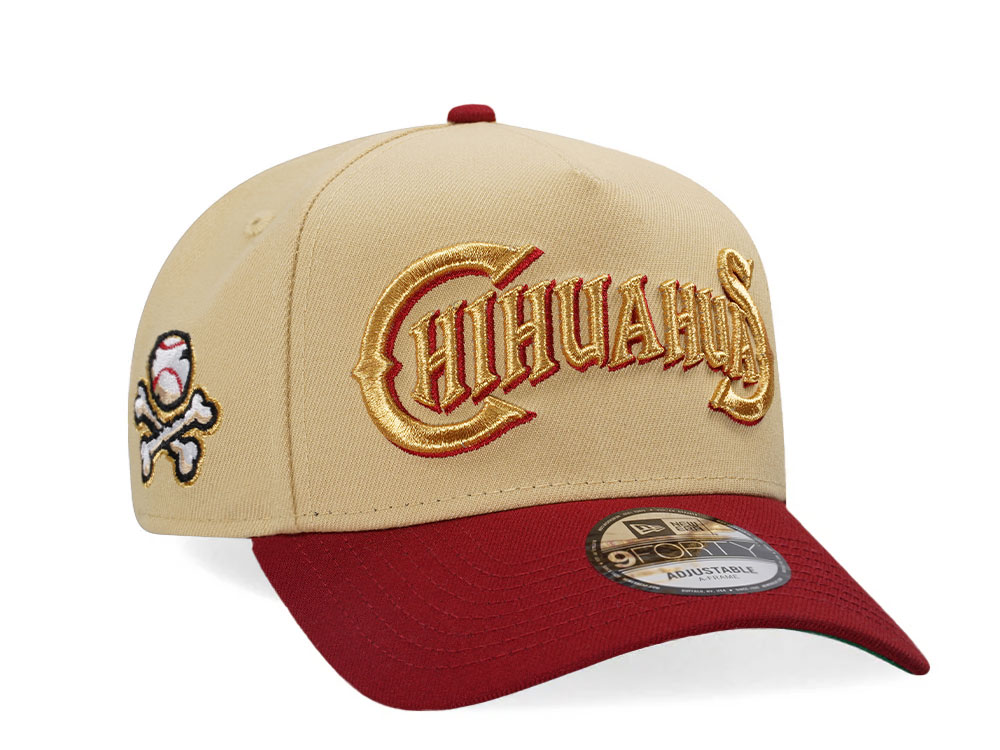 New Era El Paso Chihuahuas Vegas Gold Two Tone Edition 9Forty A Frame Snapback Cap