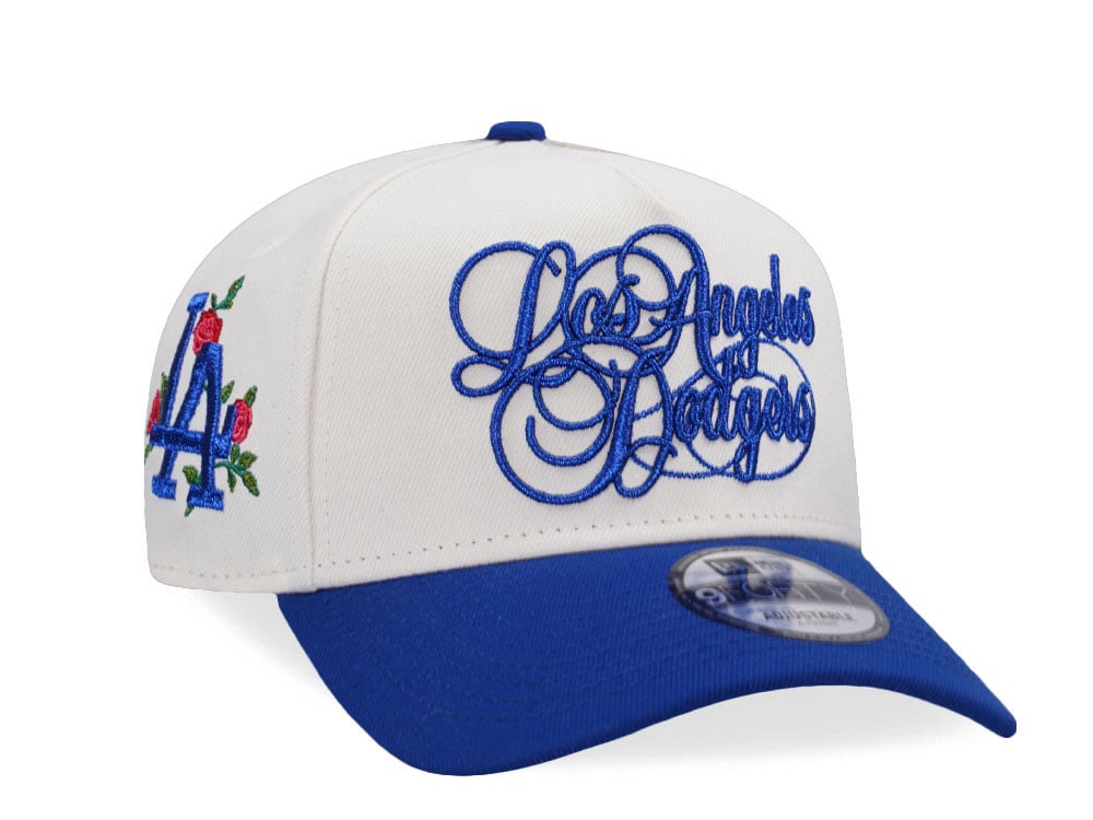 New Era Los Angeles Dodgers Script Chrome Royal Two Tone Edition 9Forty A Frame Snapback Cap