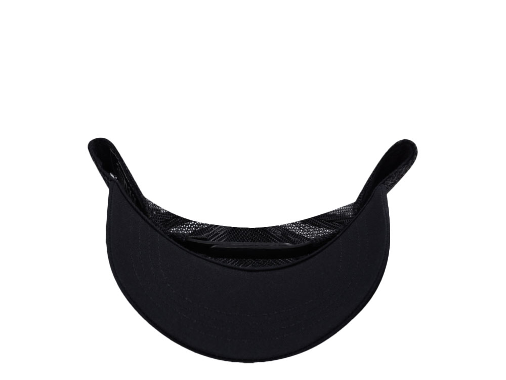 Von Dutch Oval Patch Black on Black Edition Trucker Snapback Cap