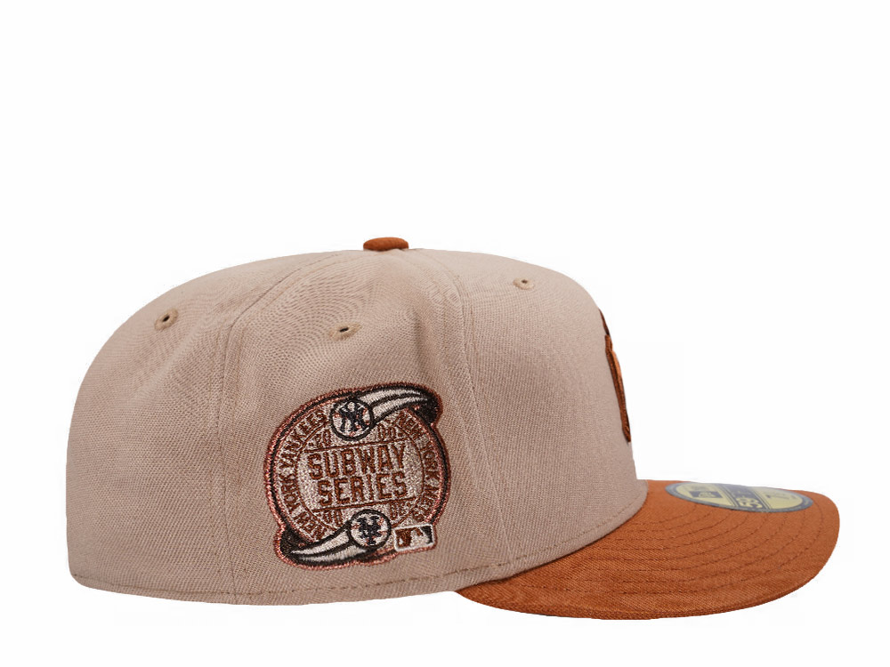 New Era New York Yankees Subway Series Pumpkin Spice Edition Pre Curved 59Fifty Fitted Cap