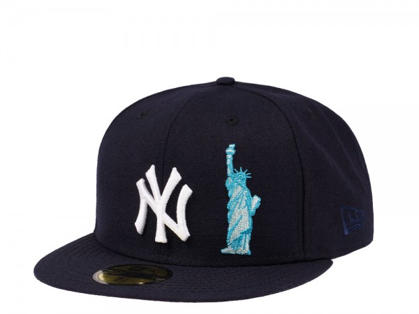 New Era New York Yankees NYC Icons Navy and Pink Edition 59Fifty Fitted Cap