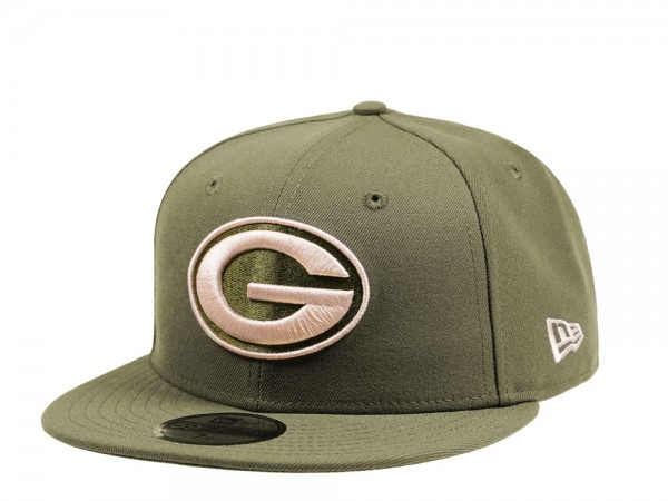 New Era Green Bay Packers Army Green Edition 59Fifty Fitted Cap
