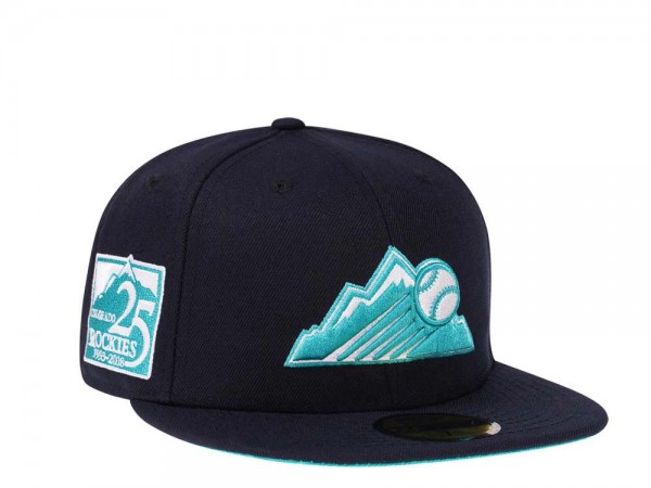 New Era Colorado Rockies 25th Anniversary Glacier Ice Edition 59Fifty Fitted Cap
