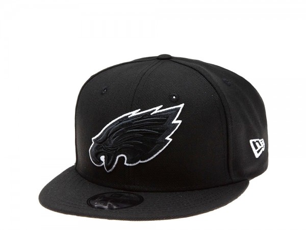 New Era Philadelphia Eagles Black & White 9Fifty Snapback Cap