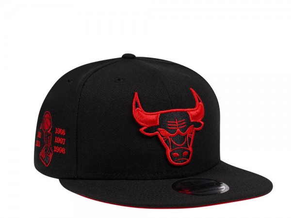 New Era Chicago Bulls Champions Red Horn Edition 9Fifty Snapback Cap