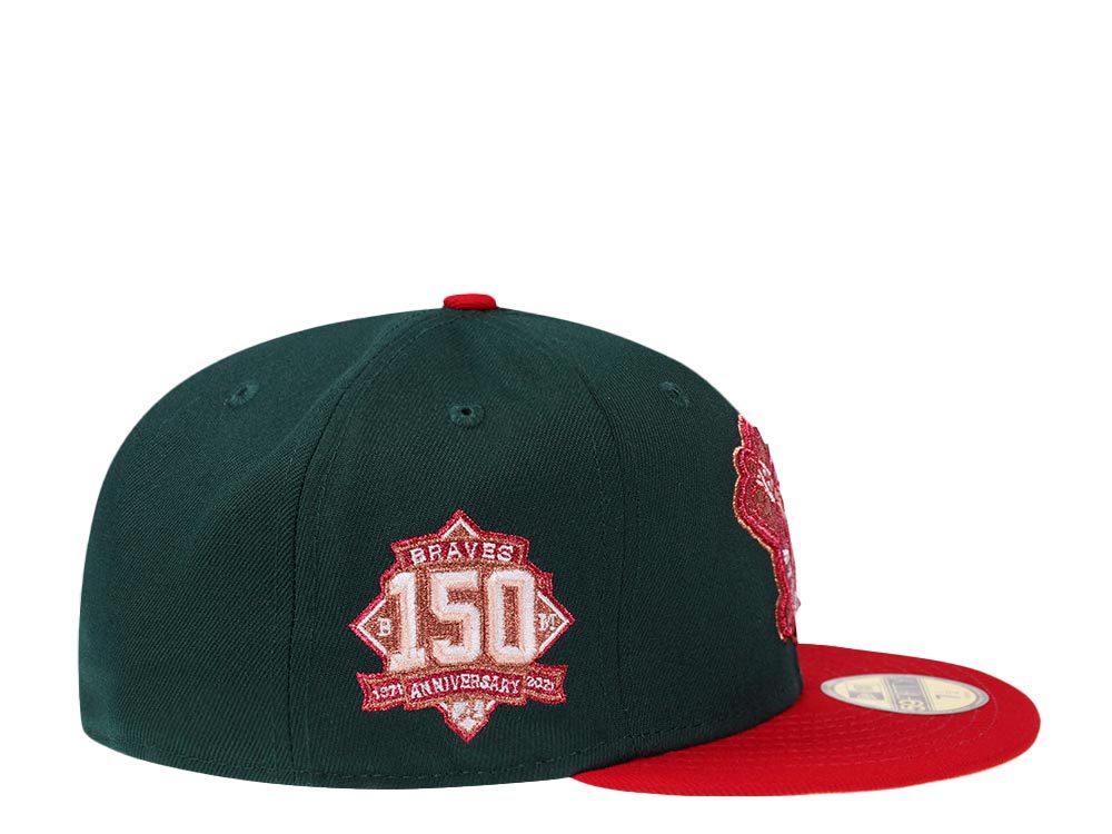 New Era Atlanta Braves World Series 1995 Smooth Red Copper Shock Edition  59Fifty Fitted Cap