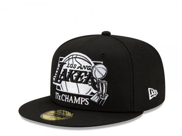 New Era Los Angeles Lakers 17x Champs Black 59Fifty Fitted Cap