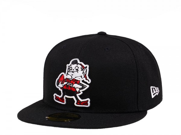 New Era Cleveland Browns Throwback Black Crimson Collection 59Fifty Fitted Cap